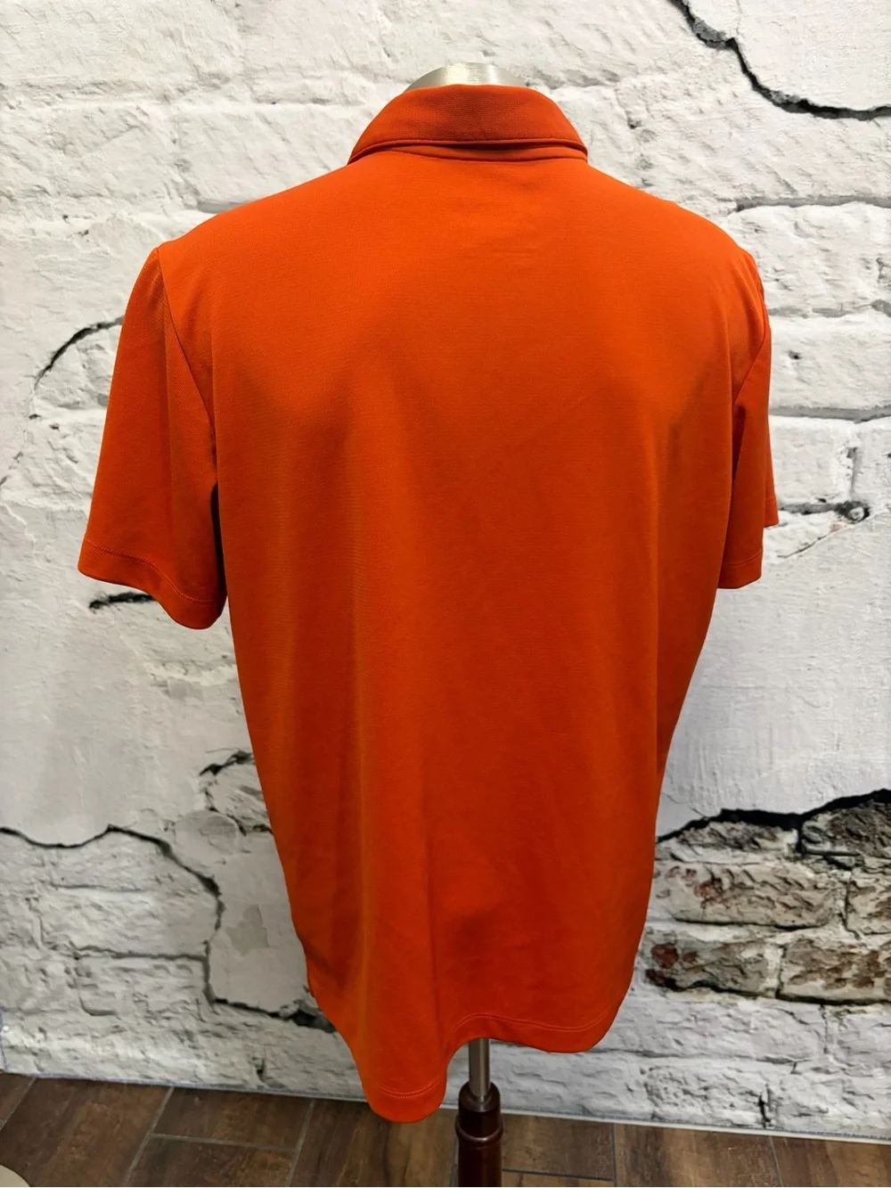 The North Face Red Orange Tanken Polo Shirt Classic Collared Shirt Sleeved